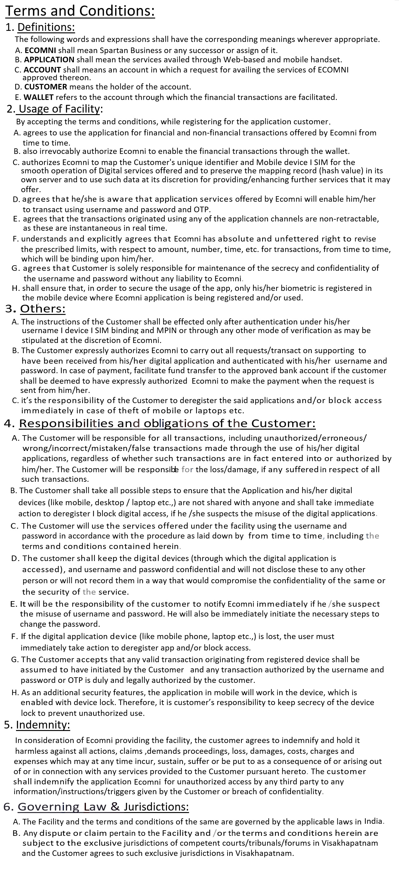 Terms & Conditions